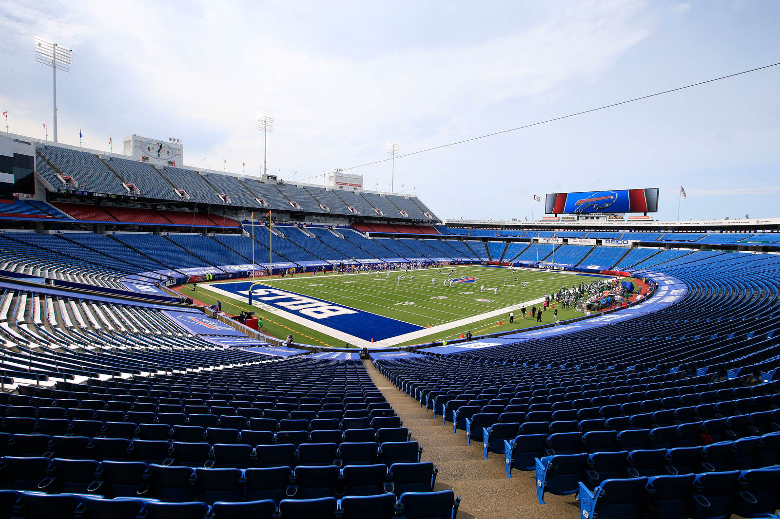 Empty stadium